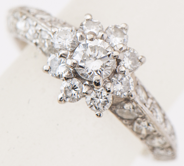 [写真]ダイヤモンド計1.03ct プラチナ900 リング【買取相場】
