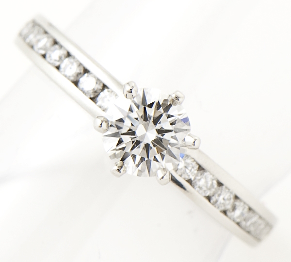 [写真]ティファニー クラシックソリティア ダイヤ0.53ct プラチナ リング【買取相場】