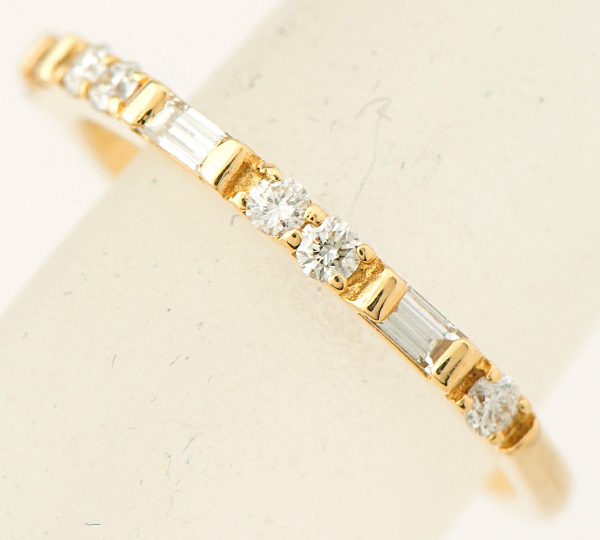 [写真]ダイヤモンド計0.3ct 18金イエローゴールド リング【買取相場】