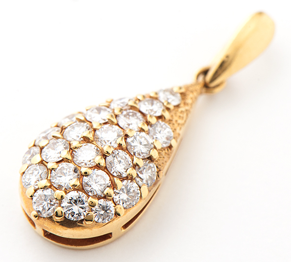 [写真]ダイヤモンド計0.60ct 18金イエローゴールド ペンダントトップ【買取相場】
