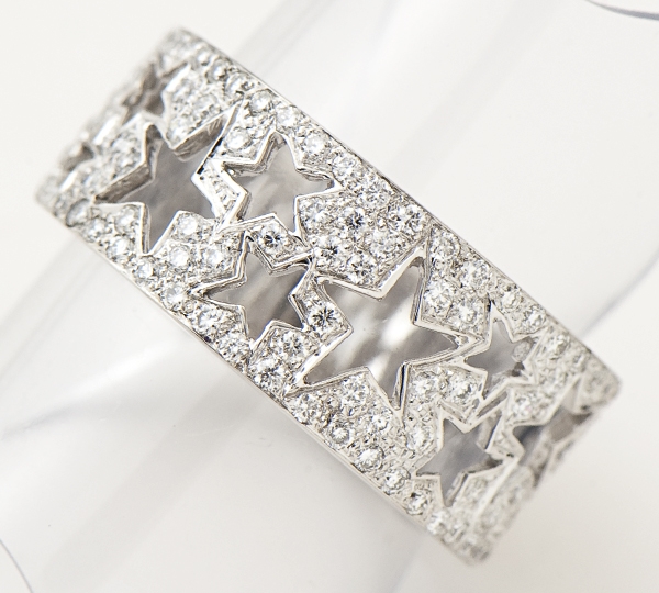 [写真]ダイヤモンド計0.50ct 18金ホワイトゴールド リング【買取相場】