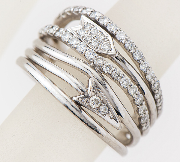 [写真]ダイヤモンド計0.63ct プラチナ リング【買取相場】