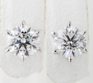 [写真]フォーエバーマーク ダイヤ0.50ct/0.50ct F/G-SI1-VG ピアス プラチナ【買取相場】