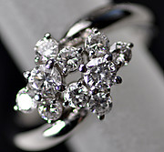 [写真]ダイヤモンド計0.87ct　プラチナ９００　リング【買取実績】