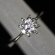 [写真]ダイヤモンド計0.532ct　プラチナ950　リング【買取相場】