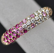 [写真]ポンテヴェキオ サファイア0.29ct ダイヤ0.16ct K18PGリング【買取相場】