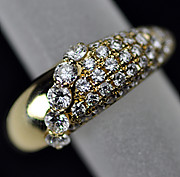 [写真]星の砂 ダイヤモンド0.87ct 18金 リング 【買取相場】