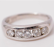 [写真]ダイヤモンド計0.66ct　プラチナ900　リング【買取相場】