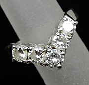 [写真]ダイヤモンド計1.07ct プラチナ900 リング【買取相場】