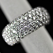 [写真]ポンテヴェキオ パヴェセッティング ダイヤモンド計3.00ct K18WG リング 【買取相場】
