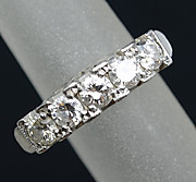 [写真]ダイヤモンド計0.82ct プラチナ900 リング【買取相場】