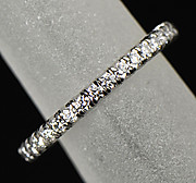 [写真]カルティエ フルエタニティ ダイヤモンド 18金ホワイトゴールド リング【買取相場】