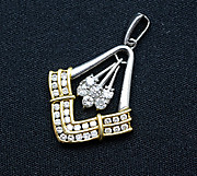 [写真]ダイヤモンド計1.00ct プラチナ900/K18 ペンダントトップ【買取相場】