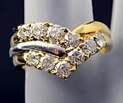 [写真]ダイヤモンド計1.12ct 18金/プラチナ850 リング【買取相場】