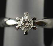 [写真]ダイヤモンド0.35ct プラチナ900 リング【買取相場】
